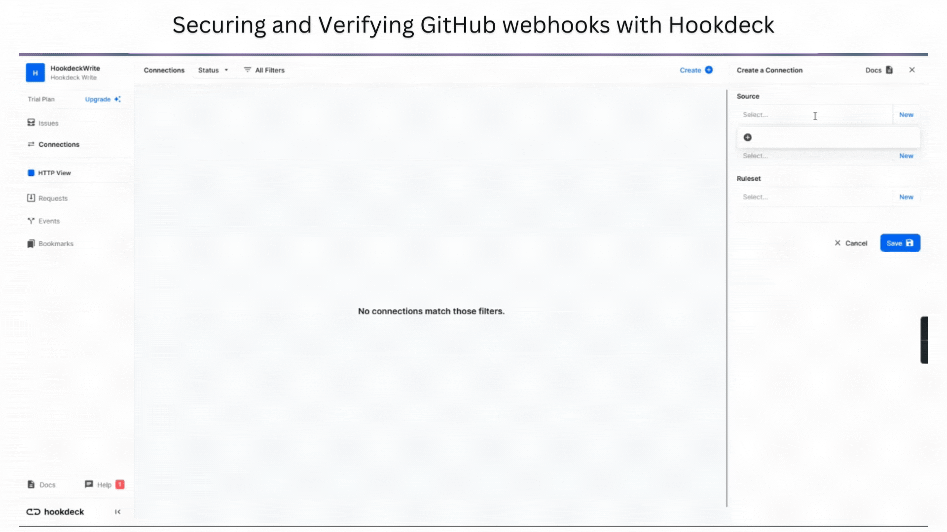 Securing and Verifying GitHub webhooks with Hookdeck